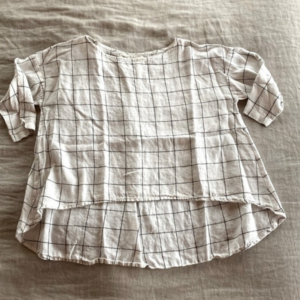 NOTPERFECTLINEN Leaf Top M